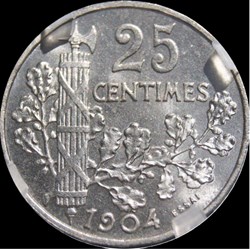25c 1904 en MS66