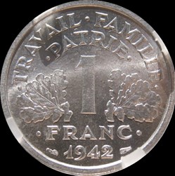 1f 1942 CROIX en MS66