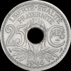 25c 1914 en MS66