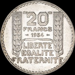 20f 1934 en MS63