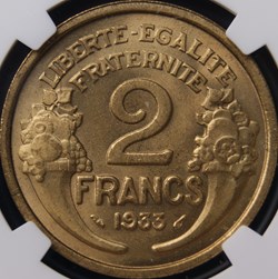 1933 GROS Avers 1 / Revers 1 en MS66