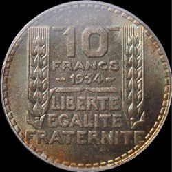 10f 1934 en MS65