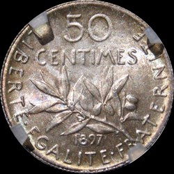 50c 1897 en MS64