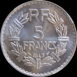 5f 1947 ouvert en MS64