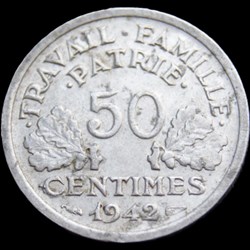 50c 1942 LEGERE en XF