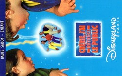 1999 CHERI, J AI RETRECI LE PUBLIC DISNEYLAND PARIS VALIDE LE XXXXXX GROUPE SCOLAIRE ZONE BLEUE DOS
