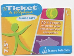 TICKET FRANCE TELECOM 7.5€ FRANCE EASY