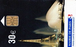 PARIS CARTE 30€ LA TOUR EIFFEL NUIT VERSO TEXTE LA TOUR EIFFEL