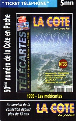 TICKET FRANCE TELECOM 5MN LA COTE EN POCHE