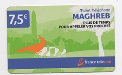 TICKET FRANCE TELECOM 7.5€ MAGHREB