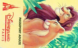 1994  MUFASA ET SARABI DISNEYLAND PARIS FORFAIT HOTEL FORFAIT VALIDE DU XXXXXX AU XXXXXX
