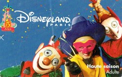 1997 CARNAVAL DISNEYLAND PARIS PASSEPORT 5EME  ANNIVERSAIRE VALIDE LE XXXXXX ODYSSEE