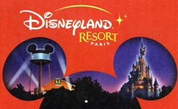 2002 DISNEYLAND RESORT PARIS PASS 2 PARCS 2 EME SERIE VALABLE 1 JOUR ENFANT