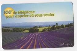 TICKET FRANCE TELECOM 100F DE TELEPHONE