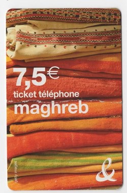 TICKET FRANCE TELECOM 7.5€ MAGHREB