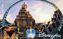 2001 TEMPLE DU PERIL DISNEYLAND PARIS VALIDE LE XXXXXX ODYSSEE TEXTE 10 LIGNES