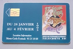 1992 FESTIVAL DU CIRQUE 50U 12/92 GEM