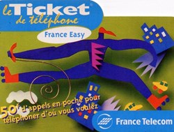 TICKET FRANCE TELECOM 50F FRANCE EASY