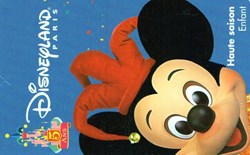 1997 MICKEY DISNEYLAND PARIS PASSEPORT 5EME  ANNIVERSAIRE VALIDE 1 JOUR