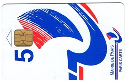 PARIS CARTE 5 LOGO  VERSO LE SAVIEZ VOUS 2 ? ADRESSE NET http://www.paris.fr