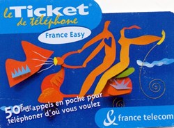 TICKET FRANCE TELECOM 50F FRANCE EASY