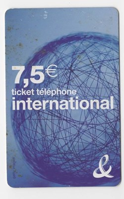 TICKET FRANCE TELECOM 7.5€ INTERNATIONAL