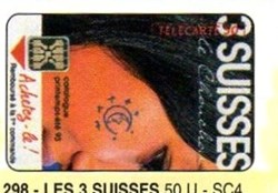 1993 03 LES 3 SUISSES 50U 02/93 SC4 ST N° ROUGE