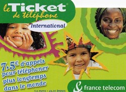 TICKET FRANCE TELECOM 7.5€ INTERNATIONAL