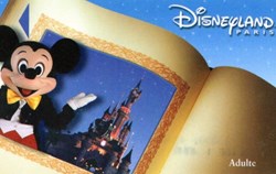 2001 MICKEY DISNEYLAND PARIS PASSEPORT LIVRE VALIDE 1 JOUR
