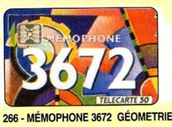 1993 01 MEMOPHONE 3672 GEOMETRIE 50U 01/93 SC5 AT
