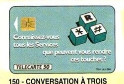 1991 11 CONVERSATION A TROIS 50U 08/91 SO2 SERIE A 194298