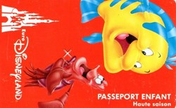 1994 POLOCHON EURODISNEYLAND VALIDE 1 JOUR APRES 17 H