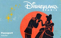 1999 CENDRILLON DISNEYLAND PARIS PASSEPORT HOTEL EXPIRE LE XXXXXX FORFAIT PACKAGE