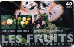 PF 2003 LES FRUITS DE POLYNESIE FRANÇAISE 40U 03/03 GEM