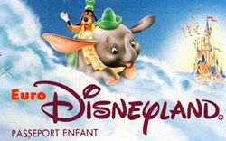 1993 DUMBO EURO DISNEYLAND  VALIDE LE XXXXXX GROUPE JEUNES