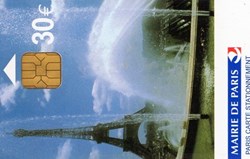 PARIS CARTE 30€ LA TOUR EIFFEL VERSO TEXTE LA TOUR EIFFEL