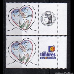 16 timbres saint valentin 0.75€ 2004