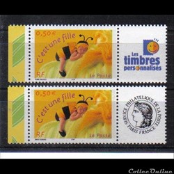17 timbres pour naissances 2004