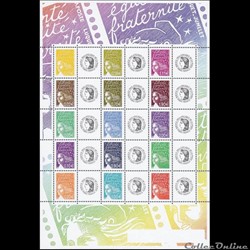 22 feuille de timbres personnalisés 2004