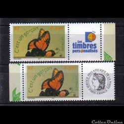 18 timbres pour naissances 2004
