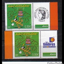 10 timbres anniversaires 2003