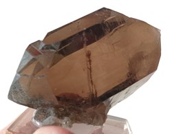 Quartz fumé à âme et Epidote