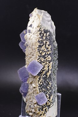 Fluorite sur Quartz