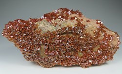 Vanadinite sur Trachyte