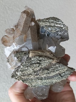 Arsénopyrite (XXL), Marcasite, Quartz, Siderite et Apatite