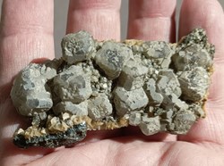 Fluorite et Siderite sur Quartz