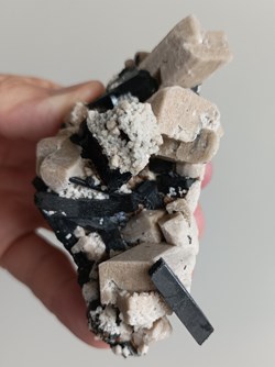 Aegirine sur Orthose maclée