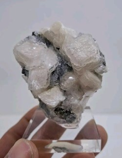 Calcite - Dolomite sur Sphalerite