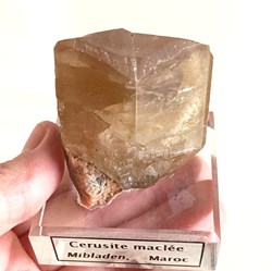 Cerusite sur Baryte