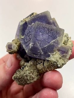 Fluorite, Sidérite, Wolframite et Pyrite
